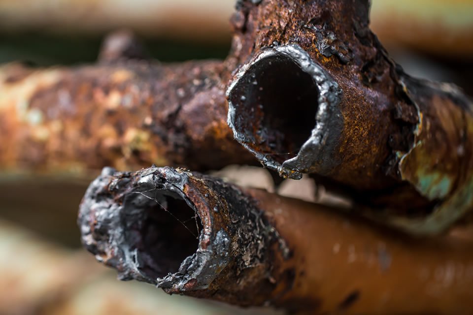 Rusty Copper Pipes